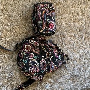 Vera Bradley small backpack purse & makeup bag